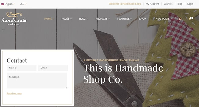 Web giới thiệu sản phẩm handmade